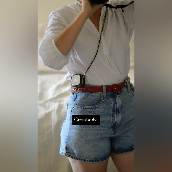 Chanel 2021 mini micro quilted lambskin bag/necklace - Picture 1 of 13